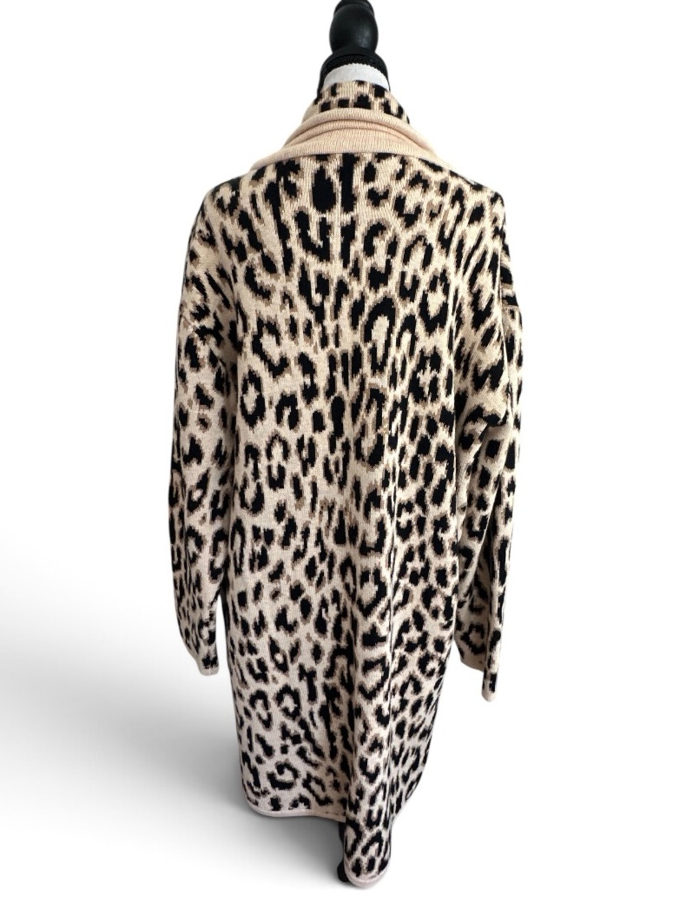 J. Crew Women’s Cheetah Print Knit Cardigan Cotton Blend Sweater Coat Size M - Picture 11 of 11